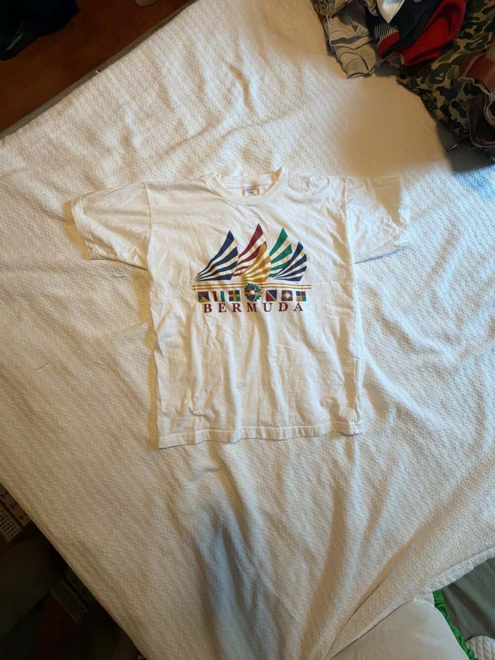 Vintage America's Best Bermuda Sailboats Graphic T-Shirt White XL
